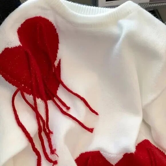 Bleeding Hearts Cozy Pullover Sweater - Picture 6 of 7